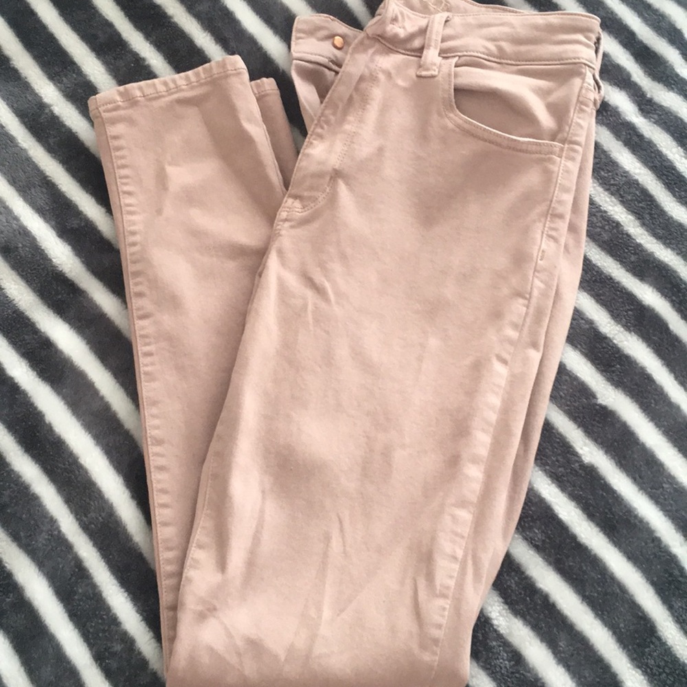 American Eagle high rise light pink jeggings